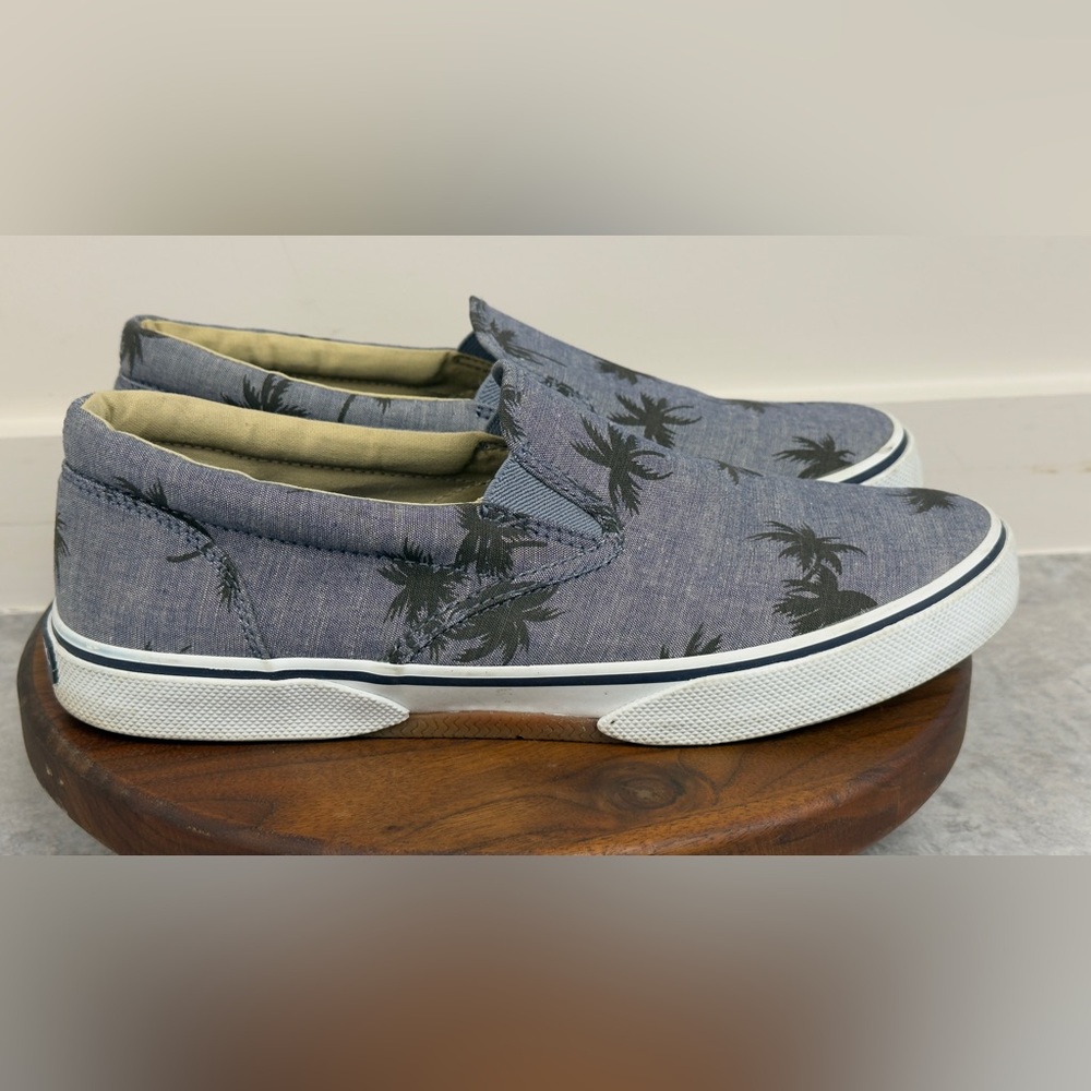 Sperry‎ Navy Palm Tree Slip on Sneaker